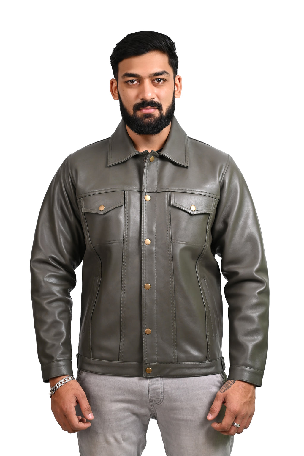 FINEHIDE URBAN COMMAND  GENUINE LEATHER JACKETS FOR MENS