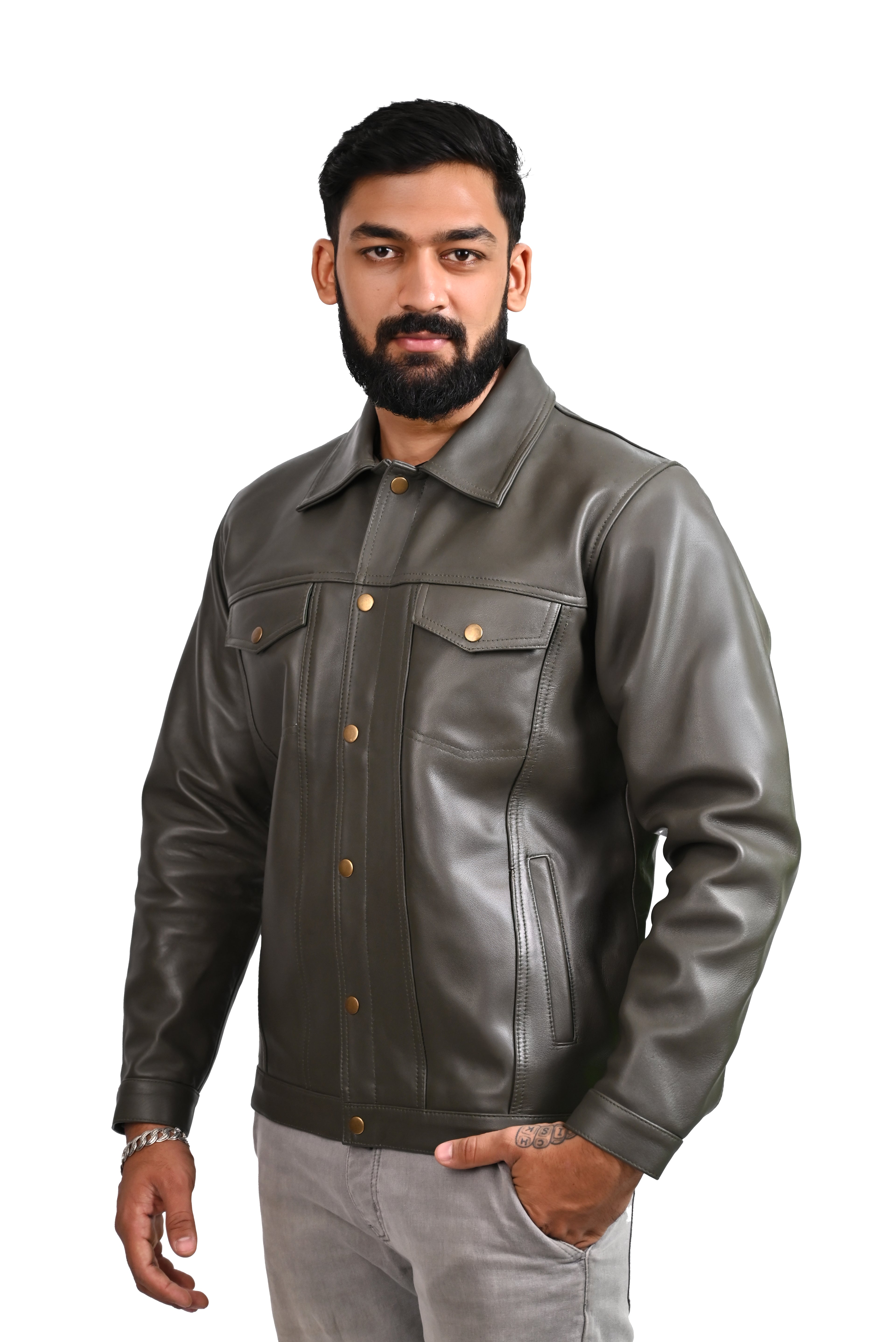 FINEHIDE URBAN COMMAND  GENUINE LEATHER JACKETS FOR MENS