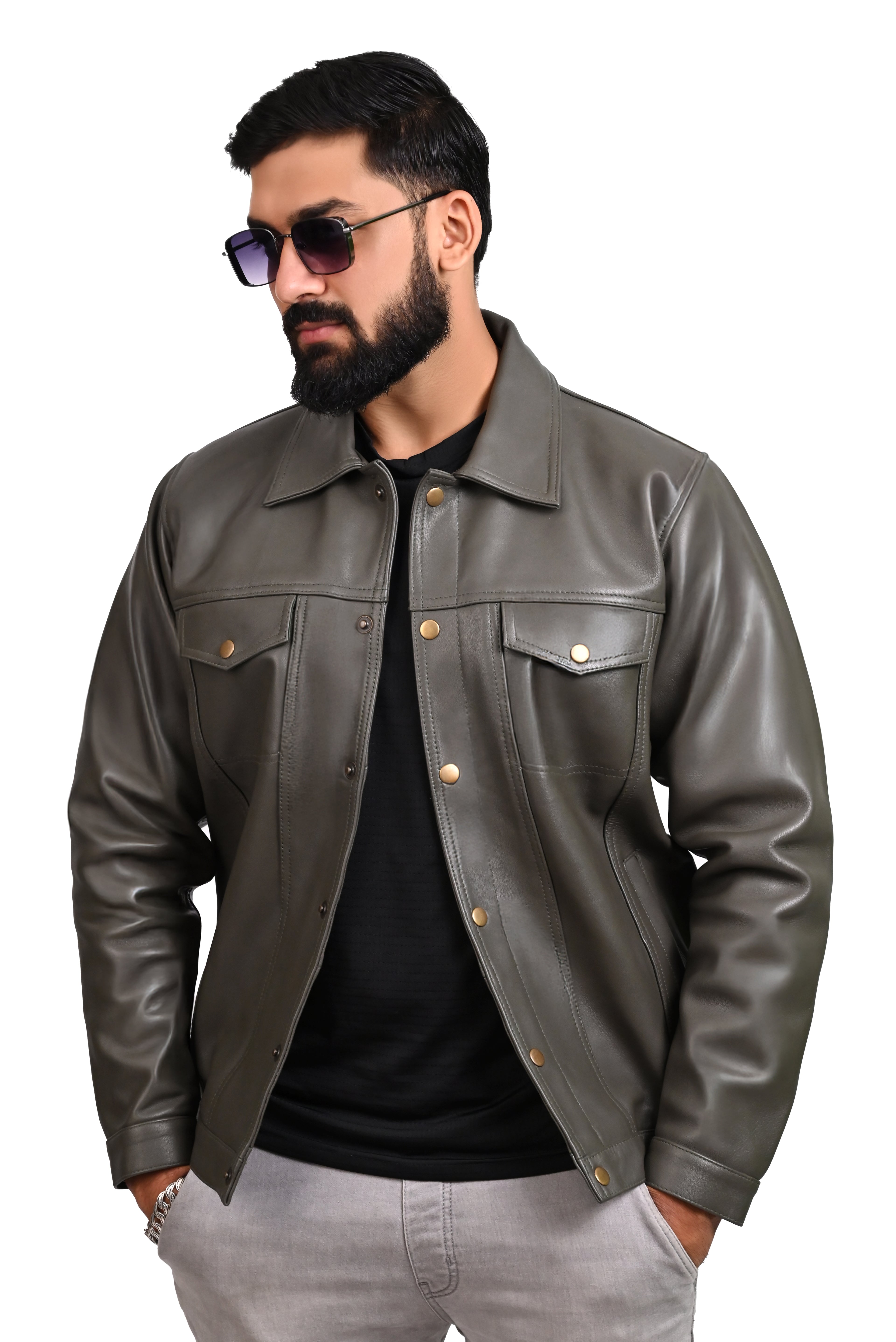 FINEHIDE URBAN COMMAND  GENUINE LEATHER JACKETS FOR MENS