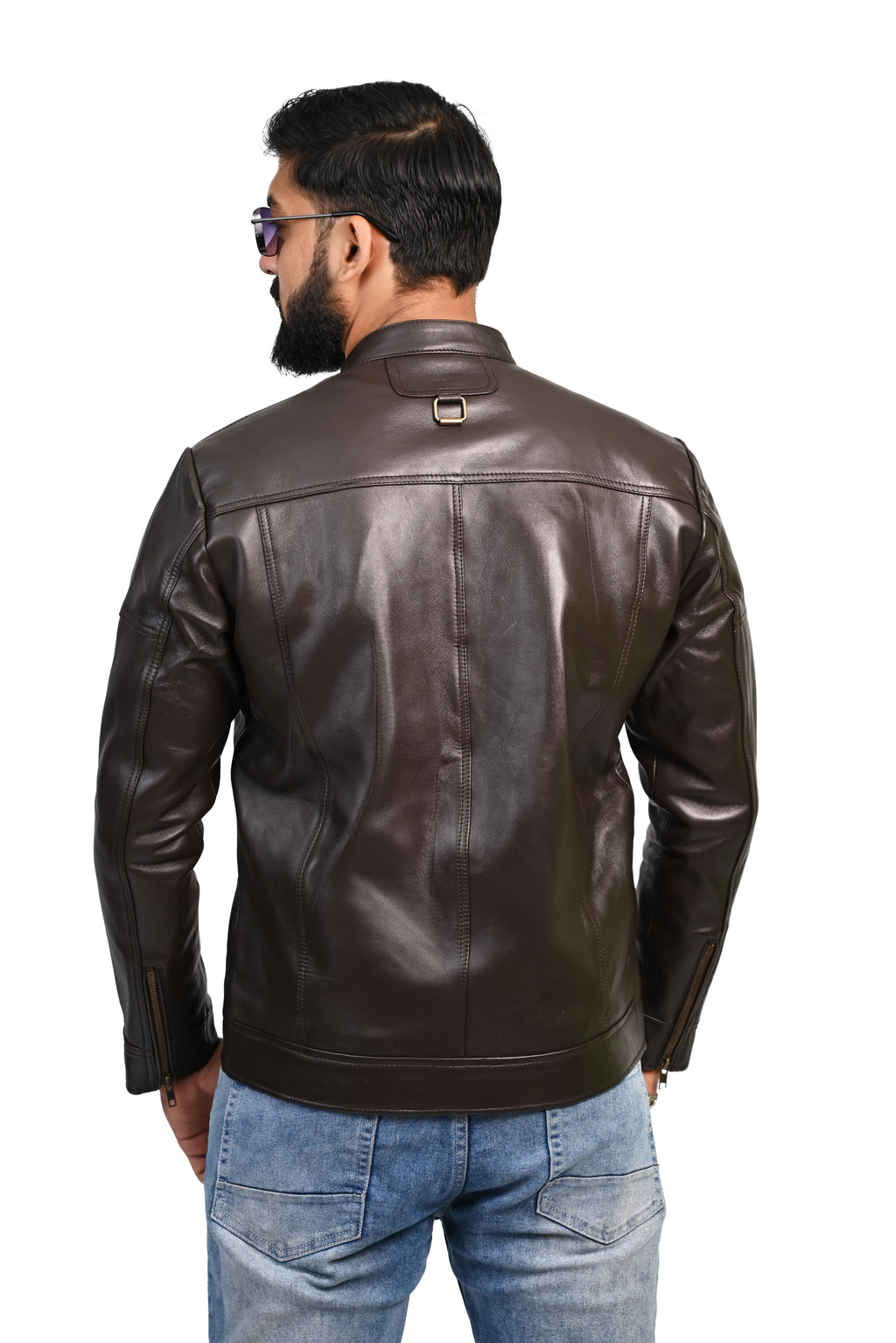FINEHIDE DARKKNIGHT CHOCLATE BROWN GENUINE LEATHER JACKETS FOR MENS