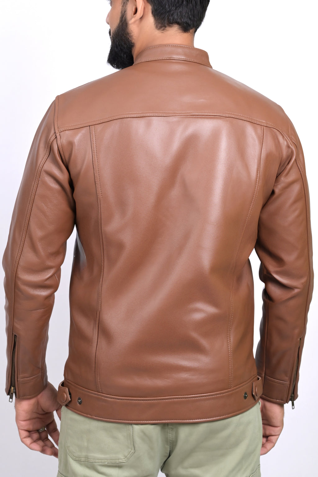 FINEHIDE CLASSIC TAN MONARCAH GENUIN LEATHER JACKETS FOR MEN