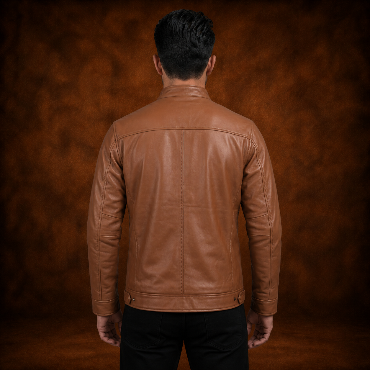 FINEHIDE CLASSIC TAN GENUINE LEATHER JACKET FOR MEN