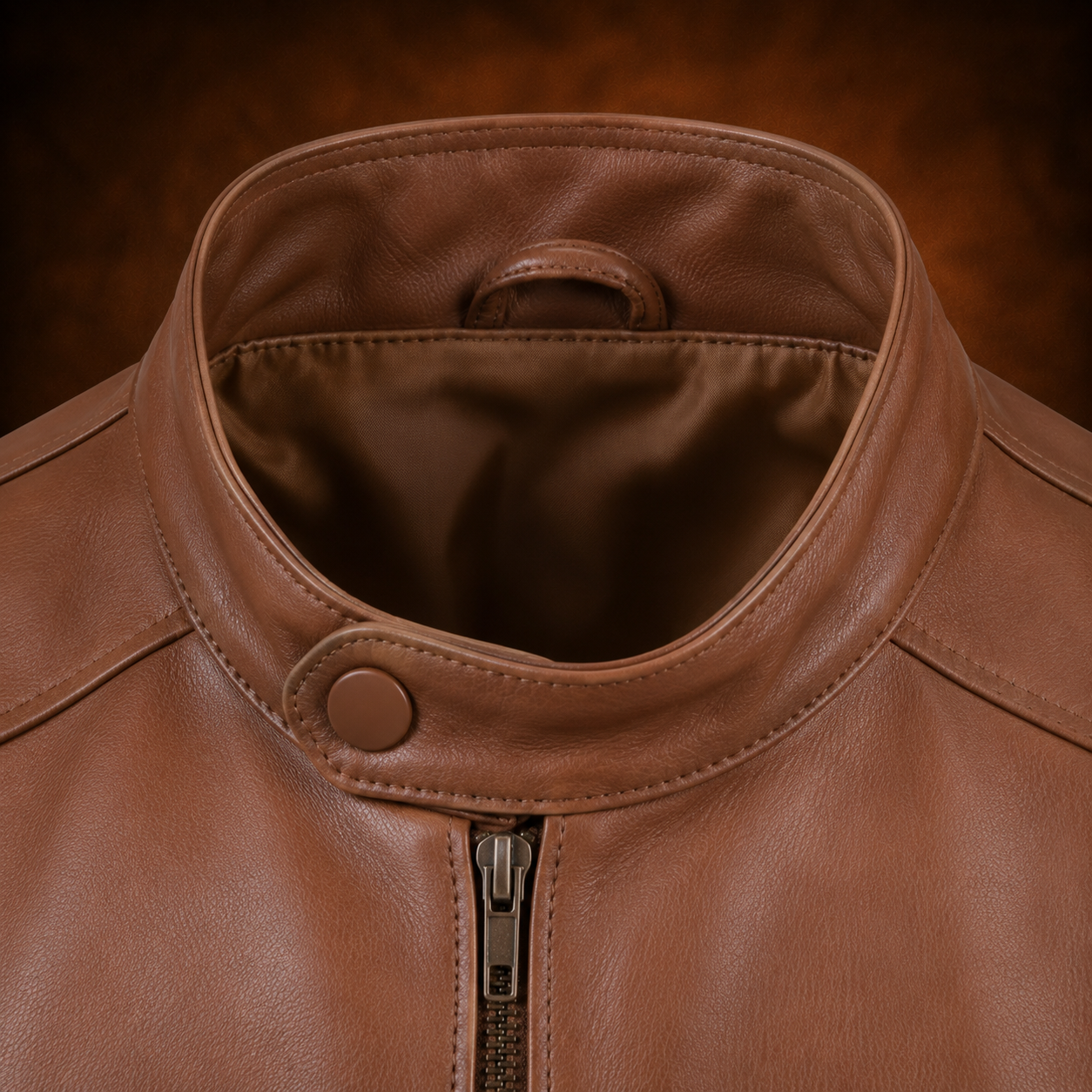FINEHIDE CLASSIC TAN GENUINE LEATHER JACKET FOR MEN