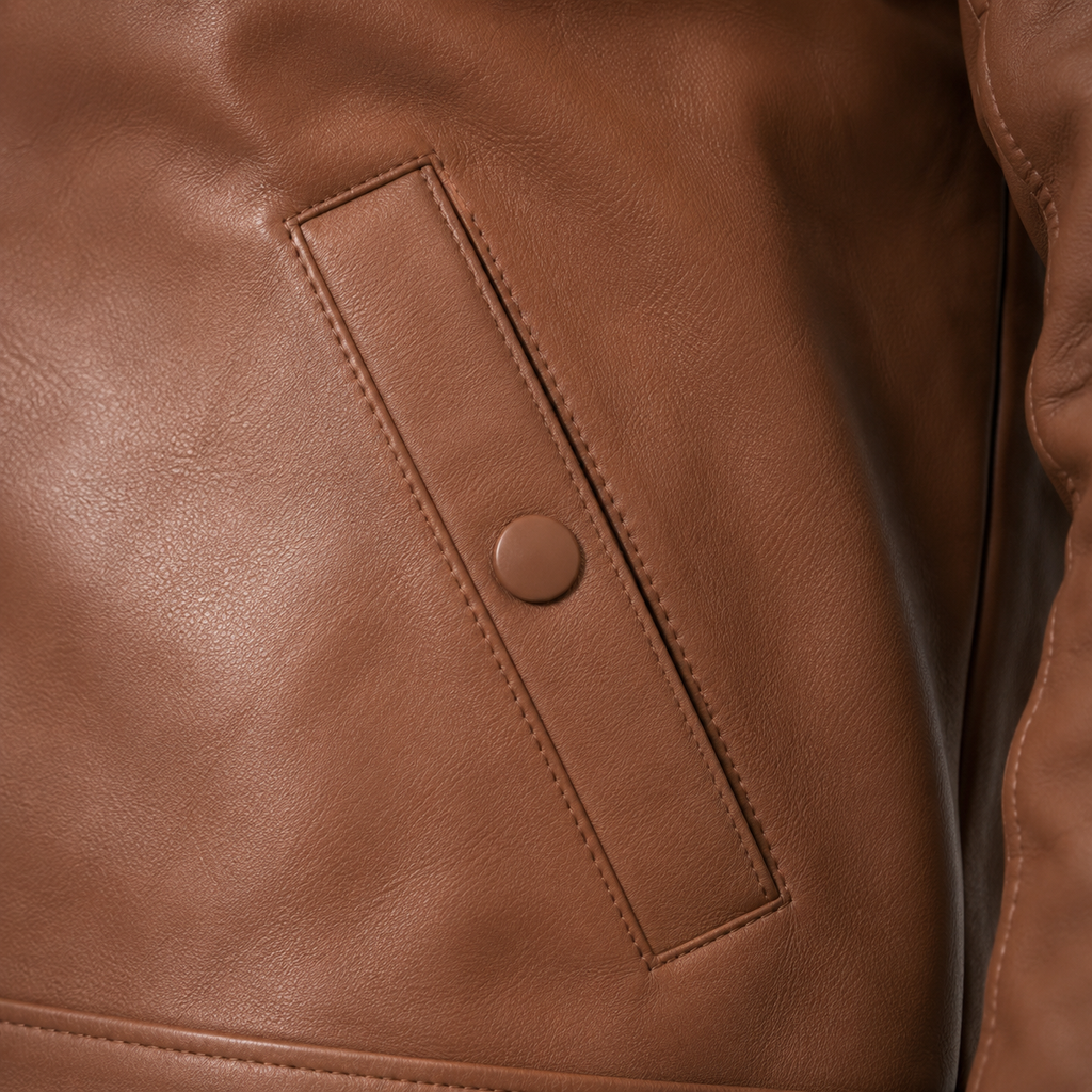 FINEHIDE CLASSIC TAN GENUINE LEATHER JACKET FOR MEN