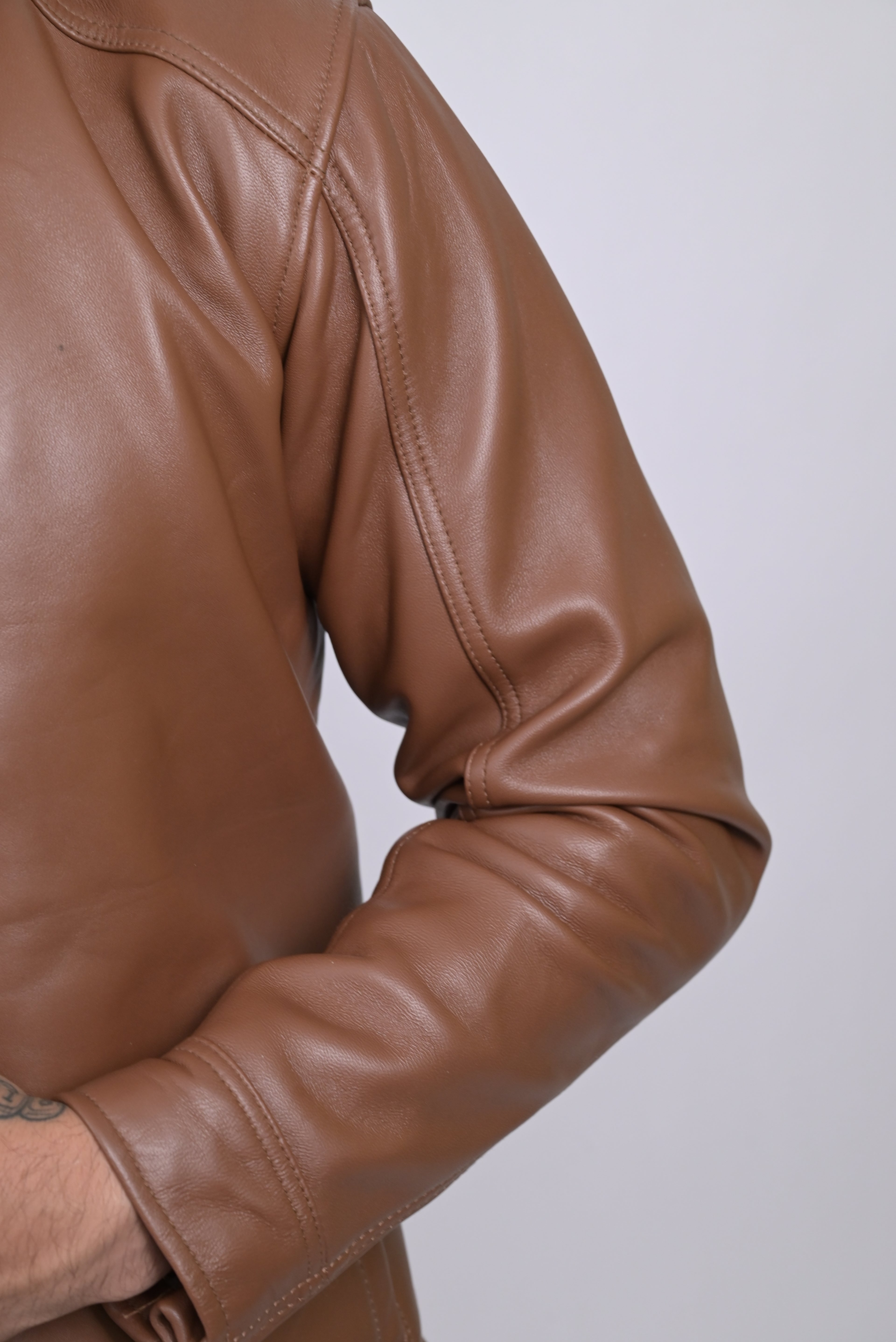 FINEHIDE CLASSIC TAN MONARCAH GENUIN LEATHER JACKETS FOR MEN