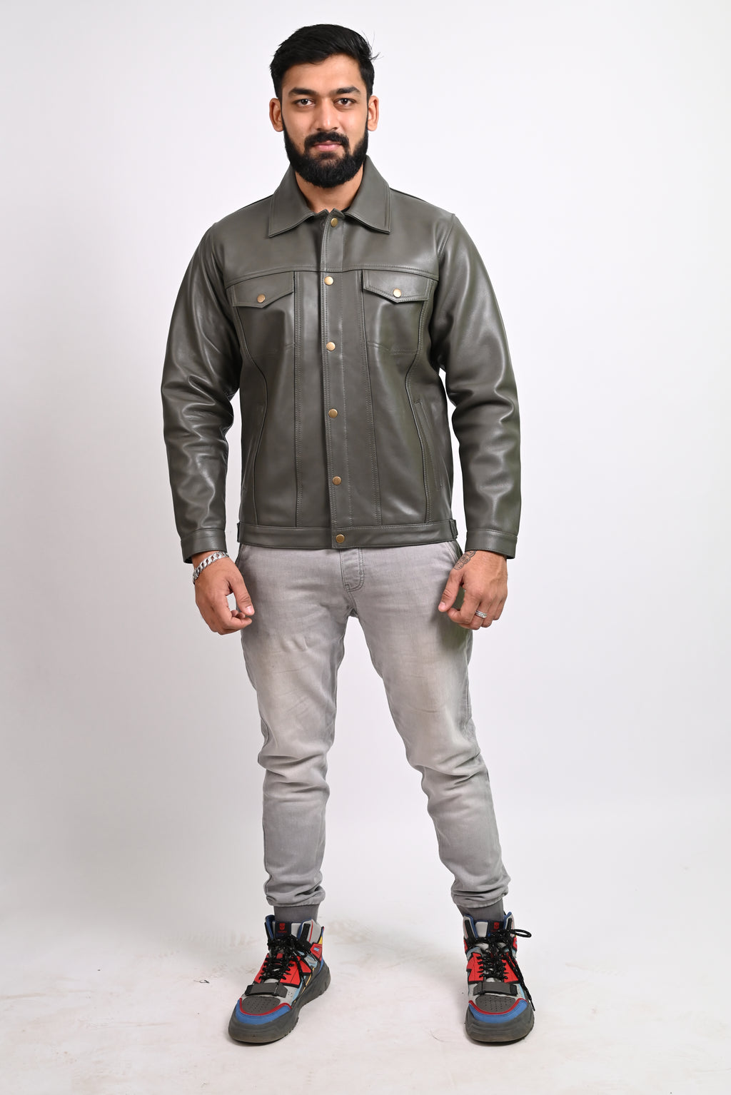 FINEHIDE URBAN COMMAND  GENUINE LEATHER JACKETS FOR MENS