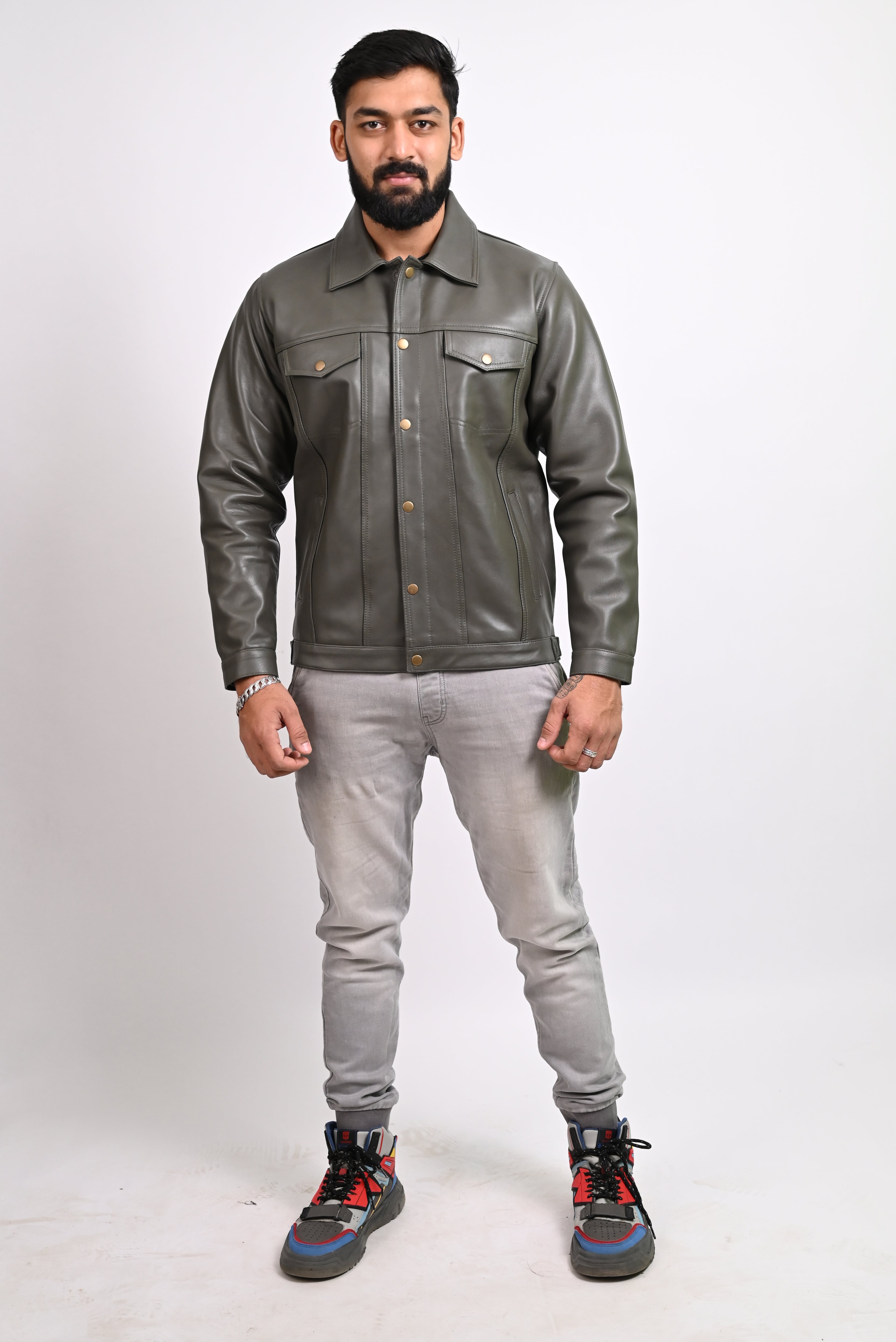 FINEHIDE URBAN COMMAND  GENUINE LEATHER JACKETS FOR MENS