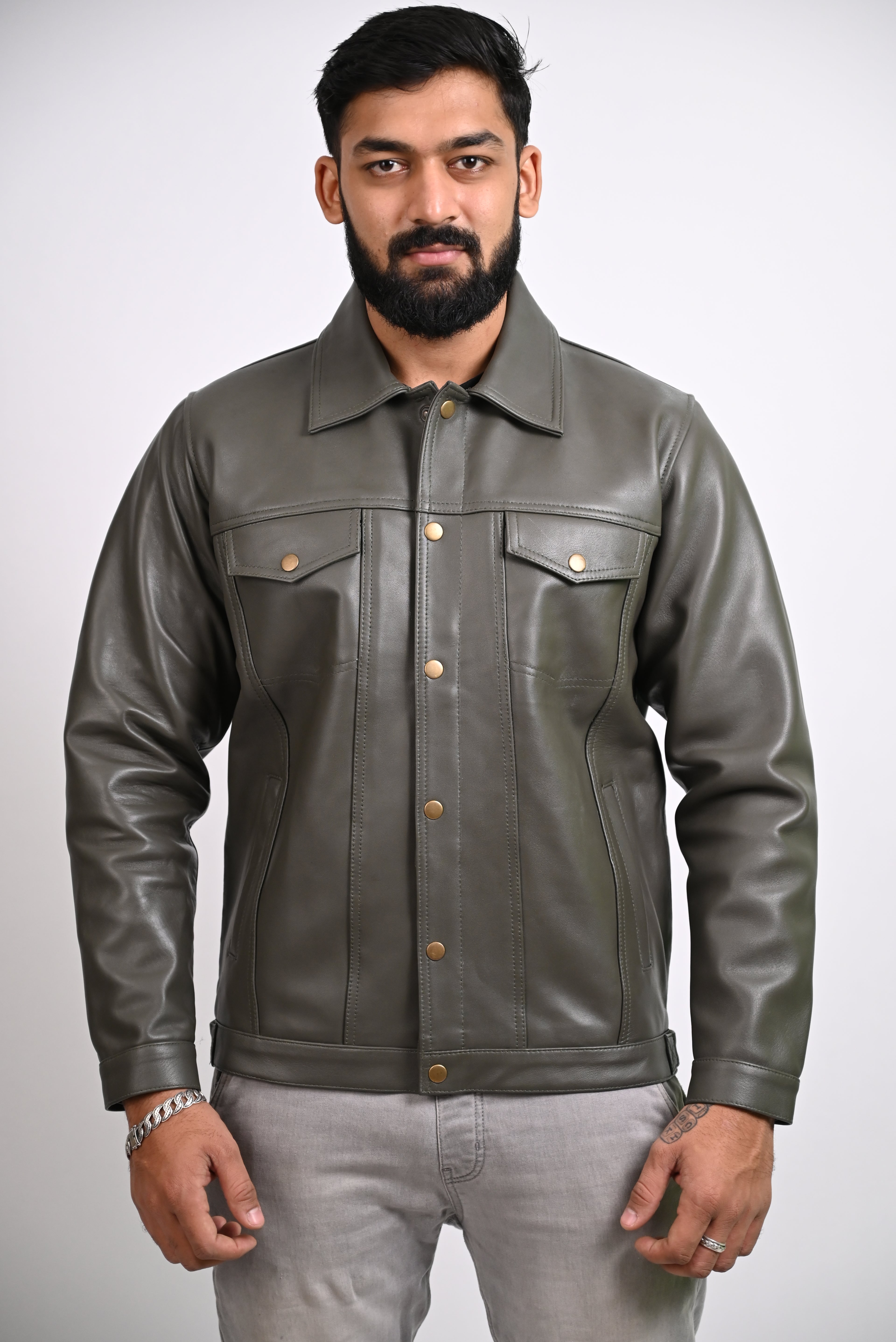 FINEHIDE URBAN COMMAND  GENUINE LEATHER JACKETS FOR MENS