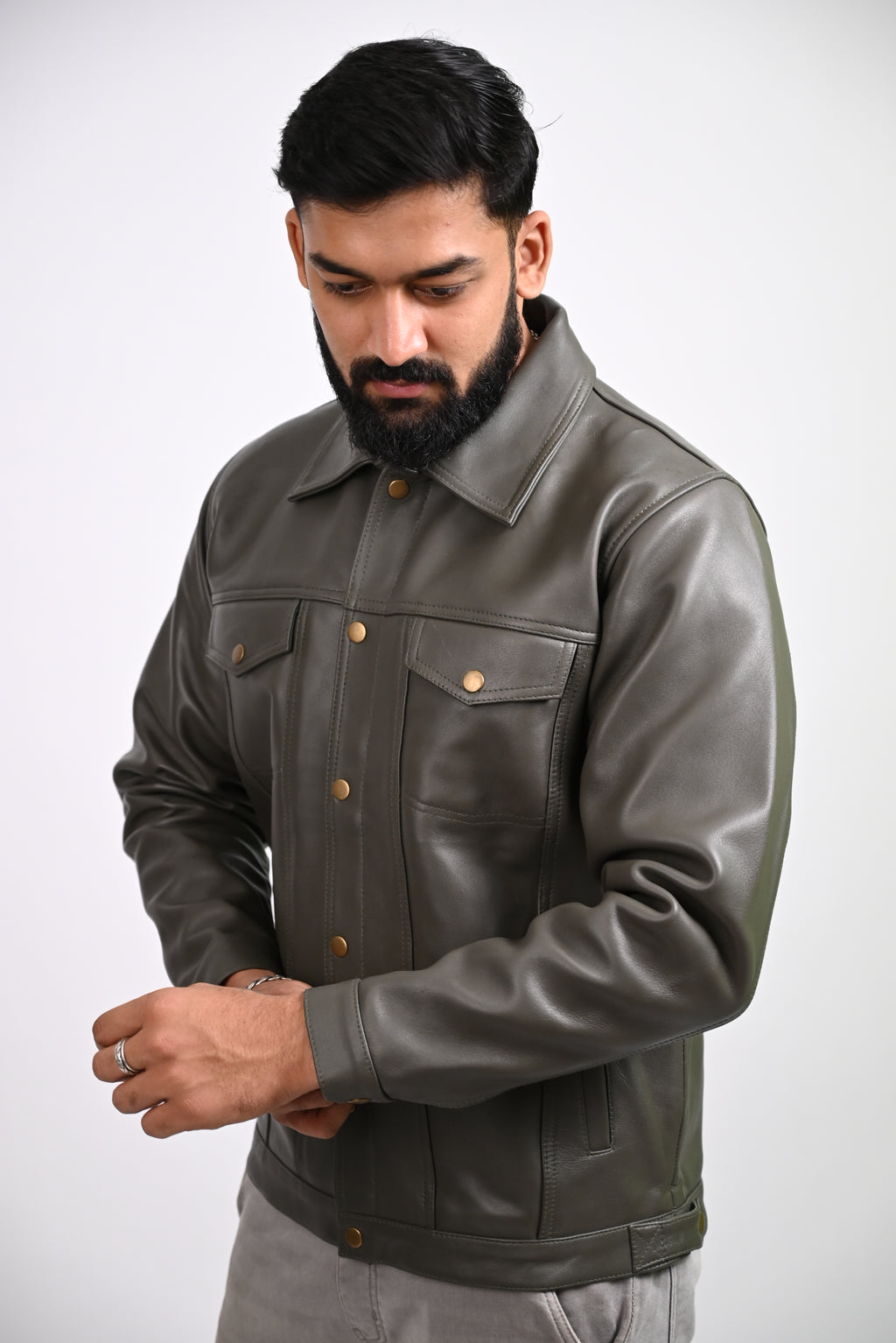 FINEHIDE URBAN COMMAND  GENUINE LEATHER JACKETS FOR MENS