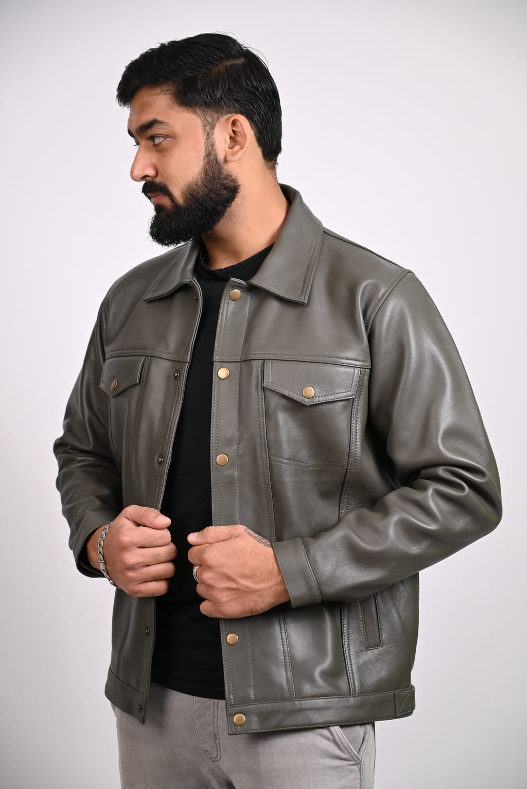 FINEHIDE URBAN COMMAND  GENUINE LEATHER JACKETS FOR MENS