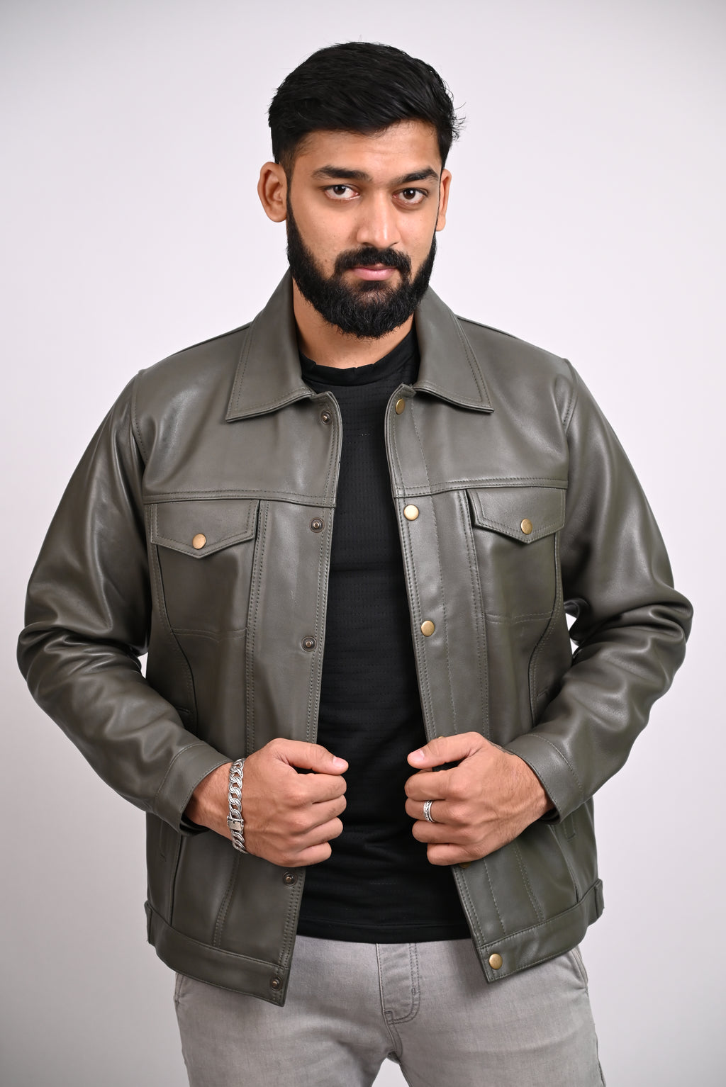 FINEHIDE URBAN COMMAND  GENUINE LEATHER JACKETS FOR MENS