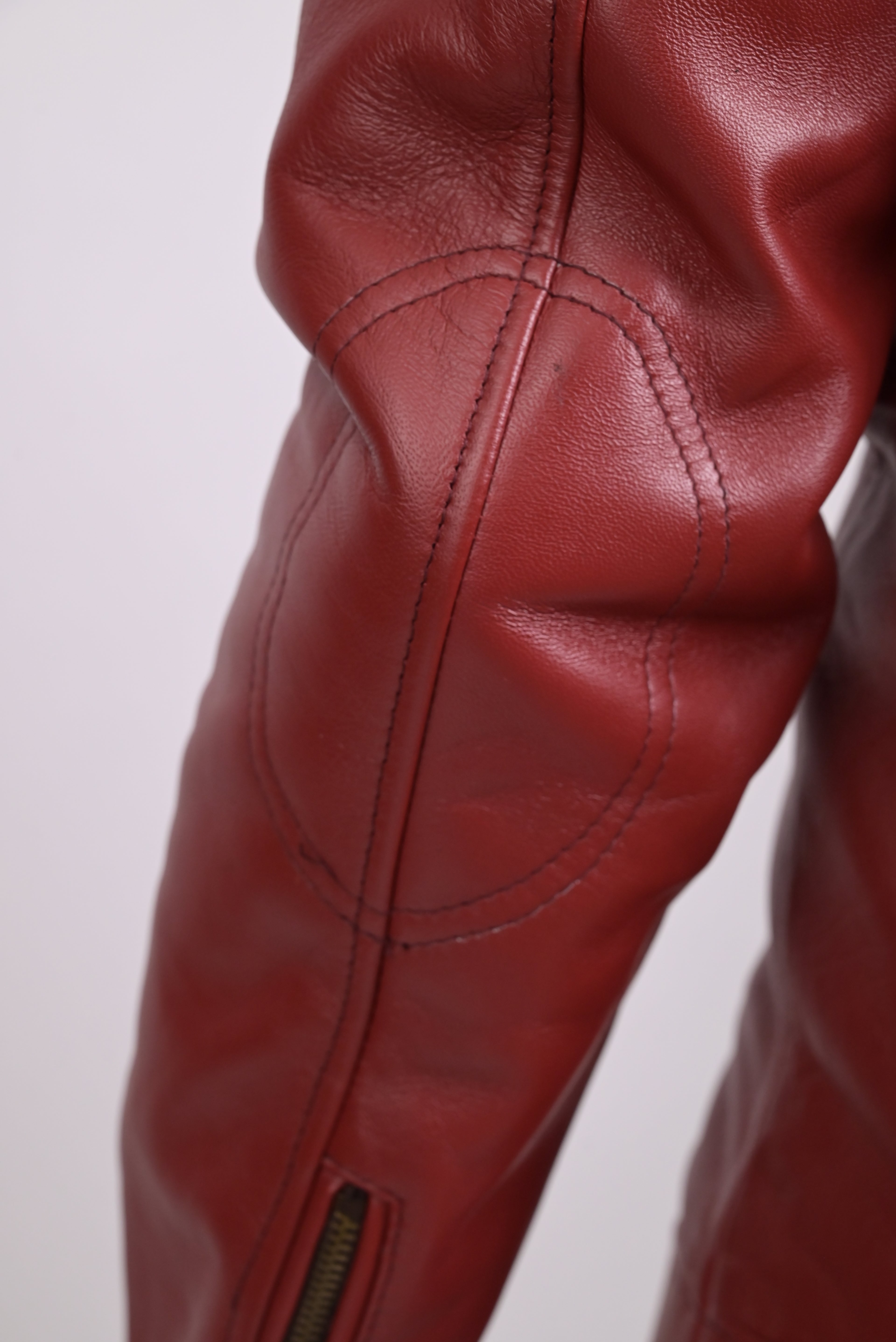 FINEHIDE BOLD RED GENUINE  LEATHER JACKETS FOR MENS