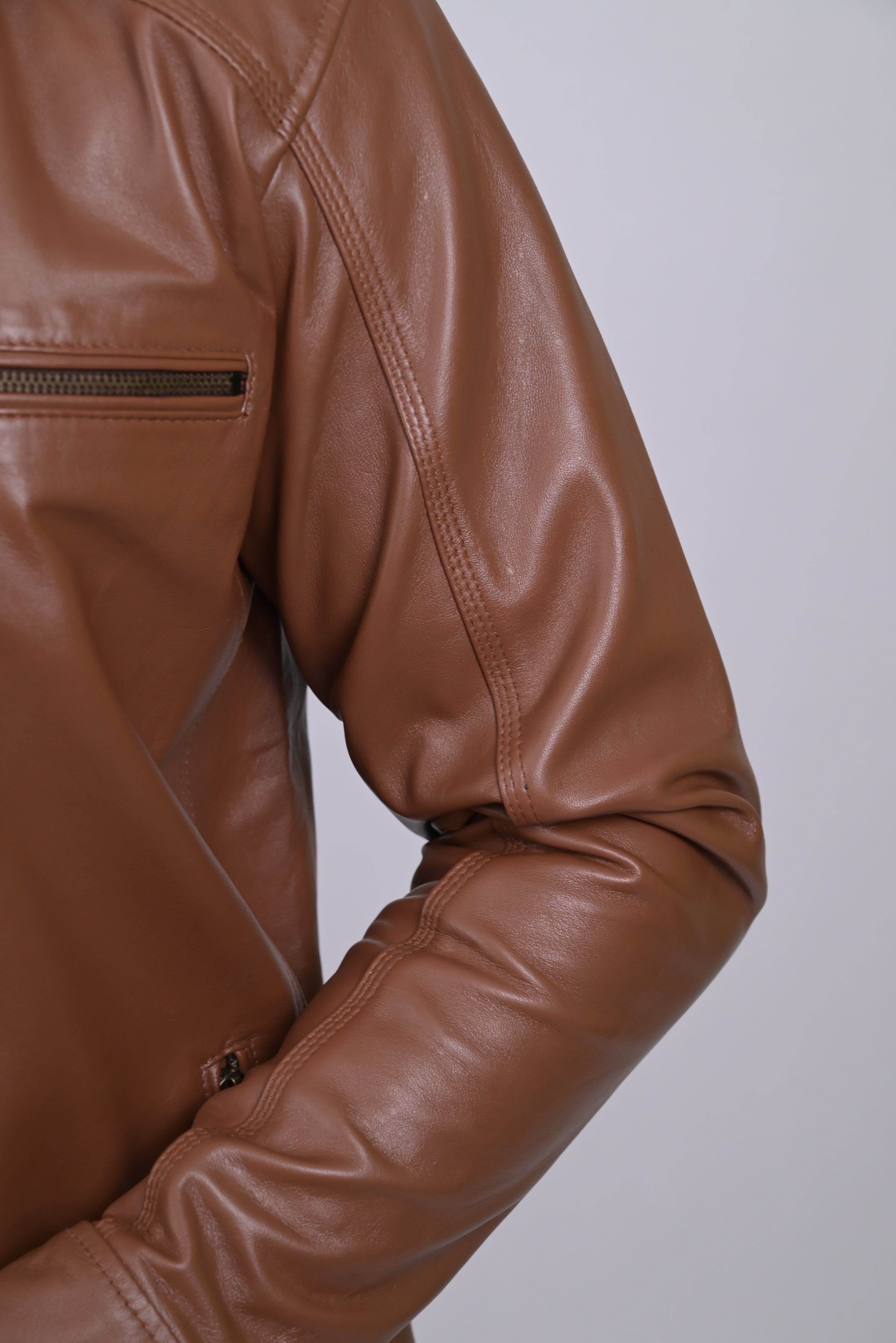 FINEHIDE CUGNACK HERITAGE TAN GENUINE LEATHER JACKETS FOR MENS