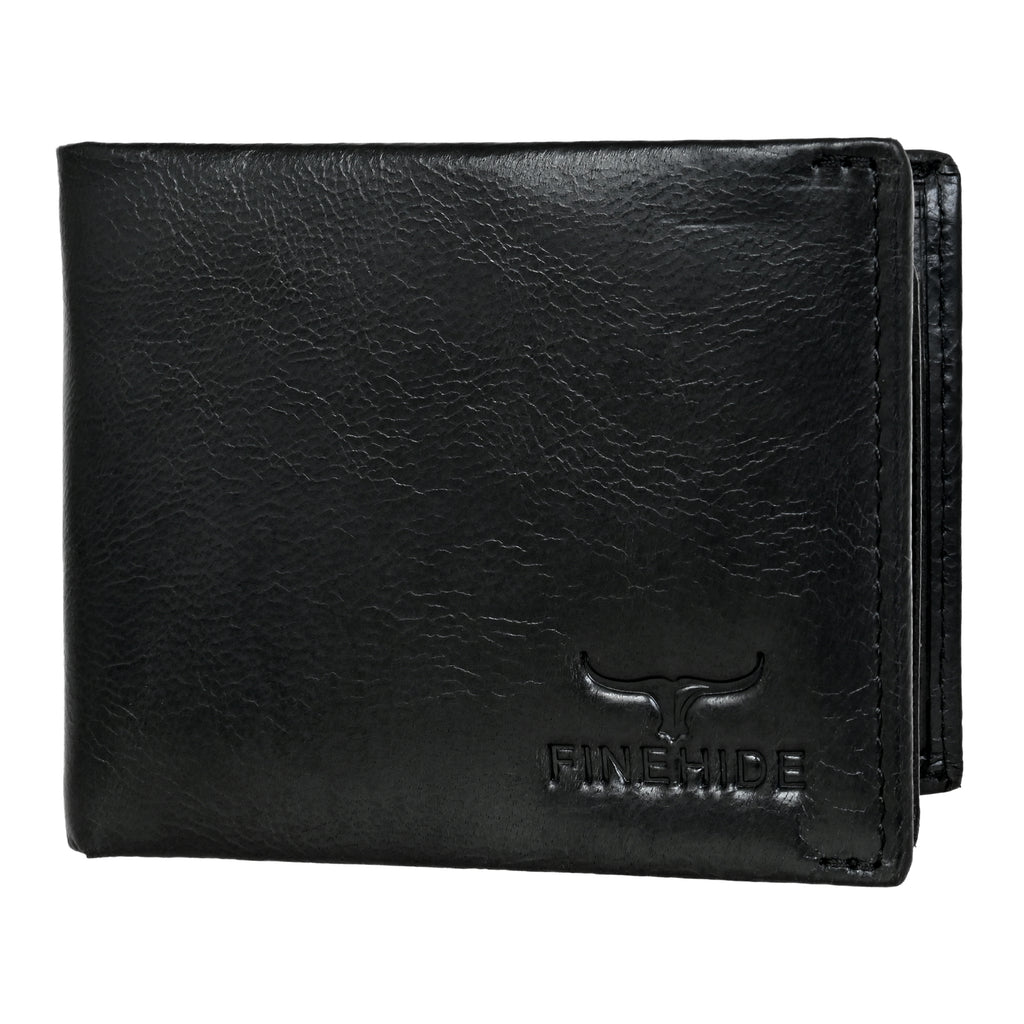 Finehide Premium Leather Wallet for Men's Black Genuine Leather,  Luxury Gift Box
